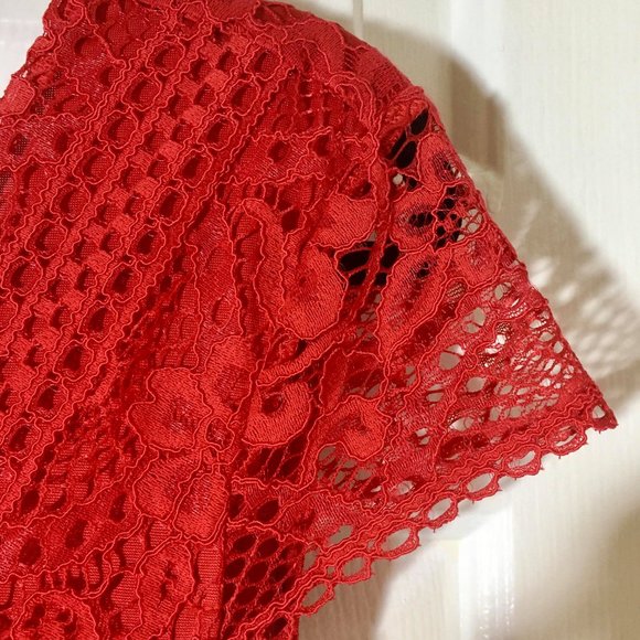 H&M Red Lace Party Dress - Picture 5 of 6